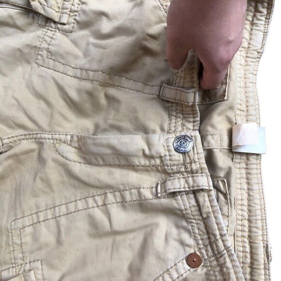 RARE True Religion Jeans Size 34 Cargo Pants Khaki Brown - Picture 12 of 13